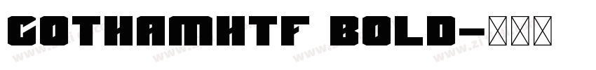 CothamHTF Bold字体转换